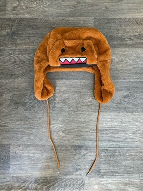 Y2K Domo Plush Trapper Hat with Ear Flaps